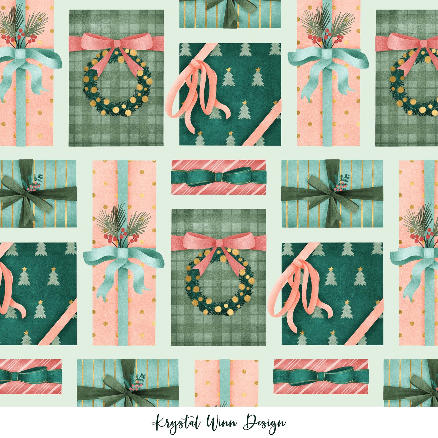 Merry Little Gifts Mint KW184