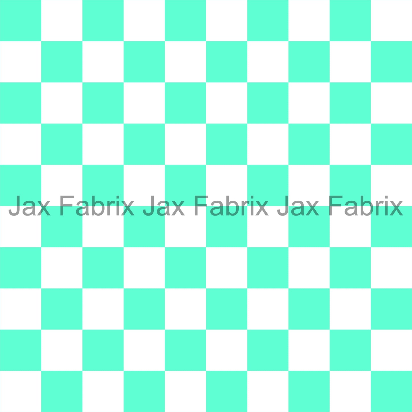 Mint and White Checkers LD101