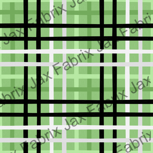 Moo Cow Green Plaid RAE123