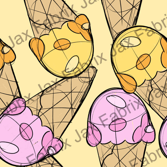Sketchy Pups  Ice Cream Cones PD10