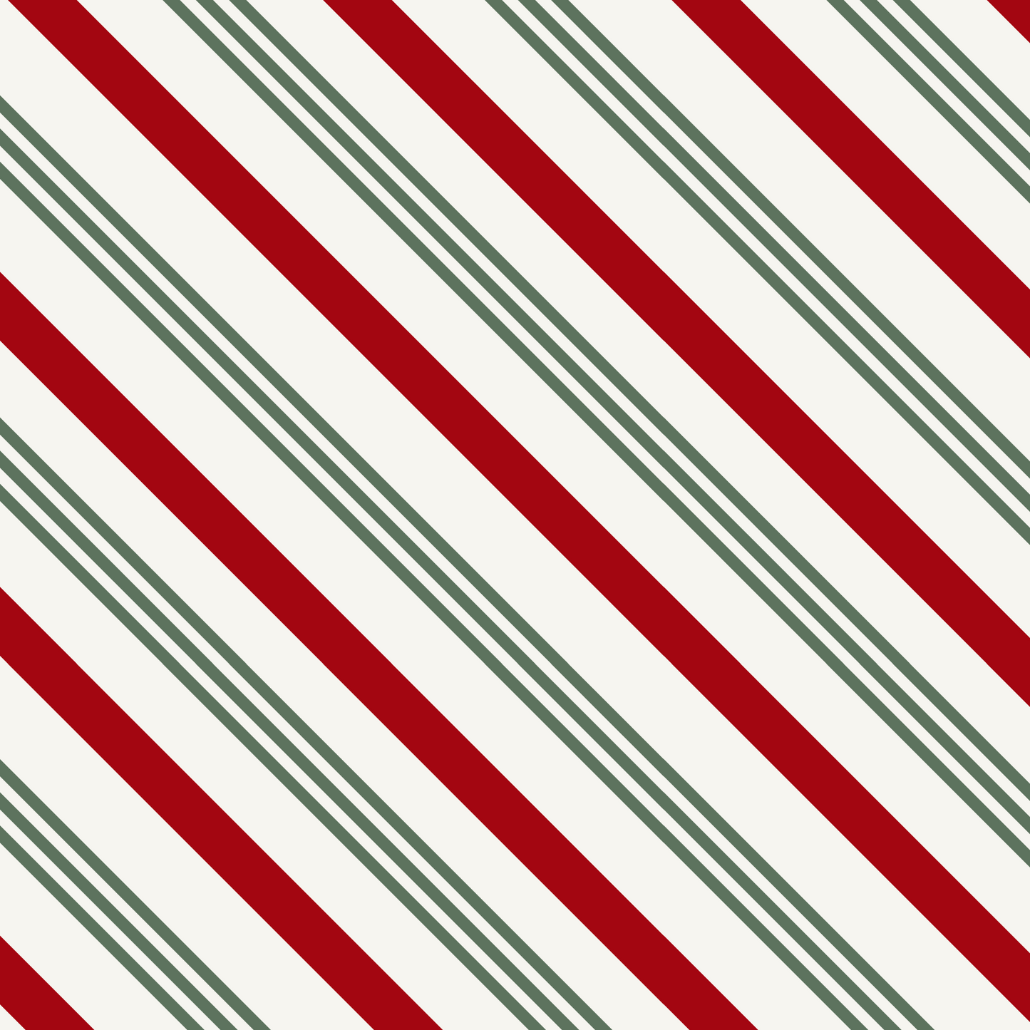 Classic Christmas Candy Cane Stripe Multi KW32