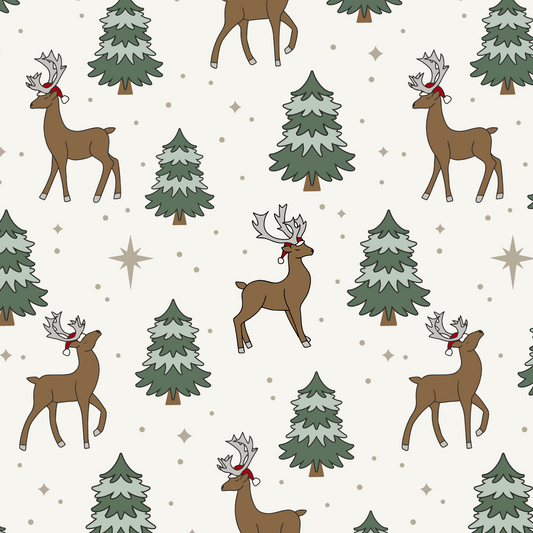 Classic Christmas Reindeer White KW50