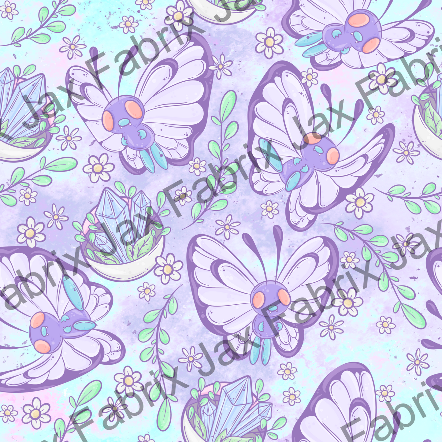 Pastel Flying Poke Purple Tie Dye PC524
