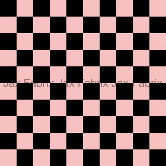 Pink and Black Checkers LD140