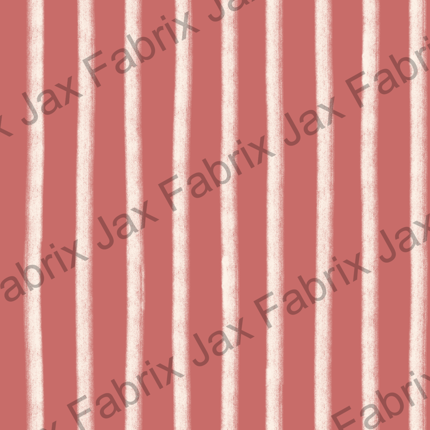Pink Crayon Floral Stripes Pink RAE294