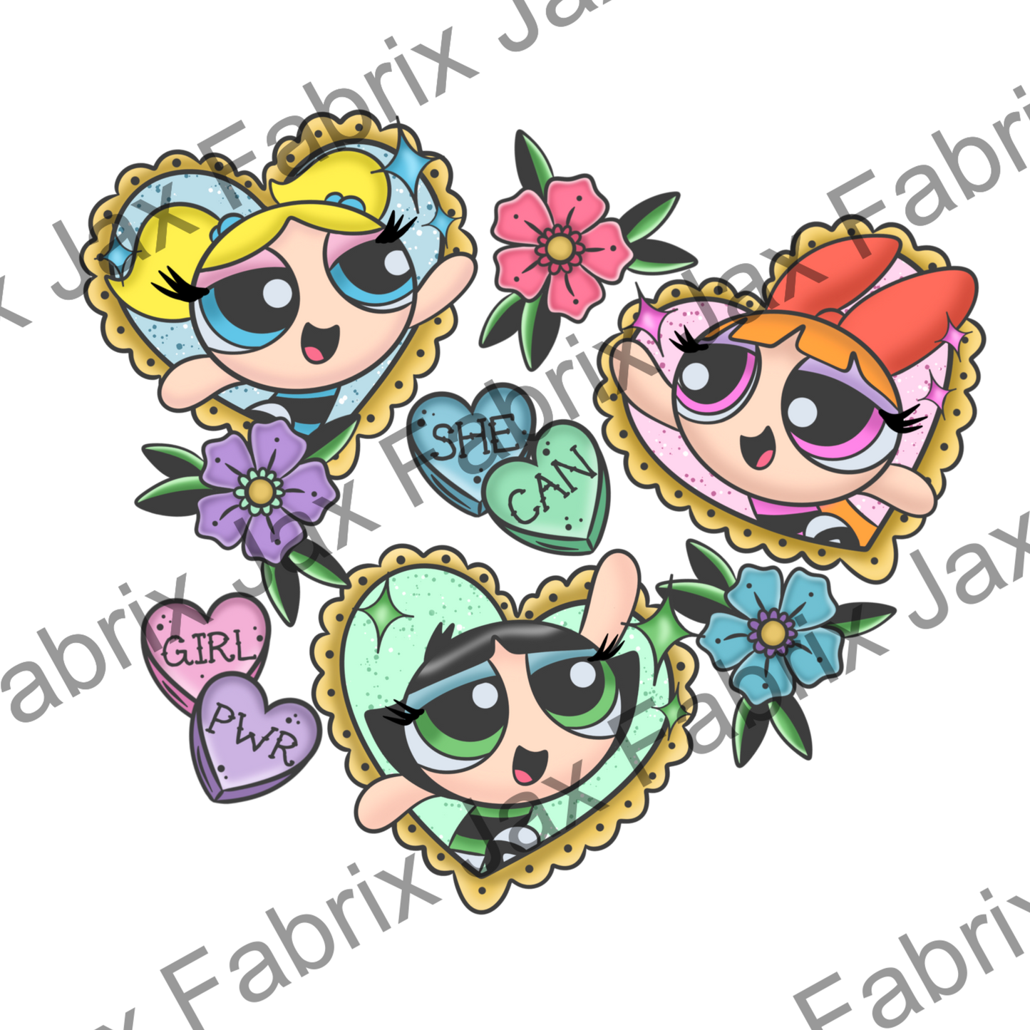 Puff Girls Tattoo PNG PC325