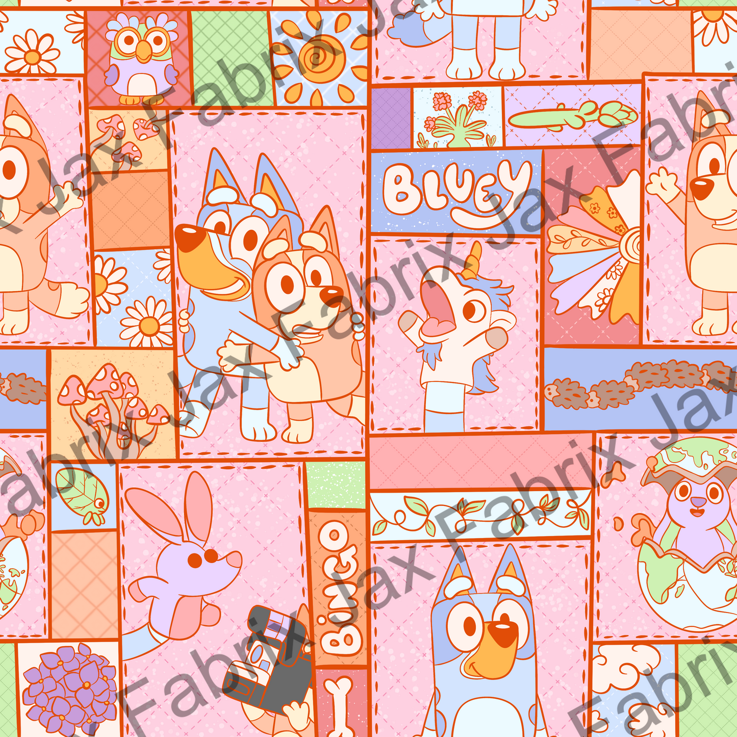 Quilted Pups Retro PC439