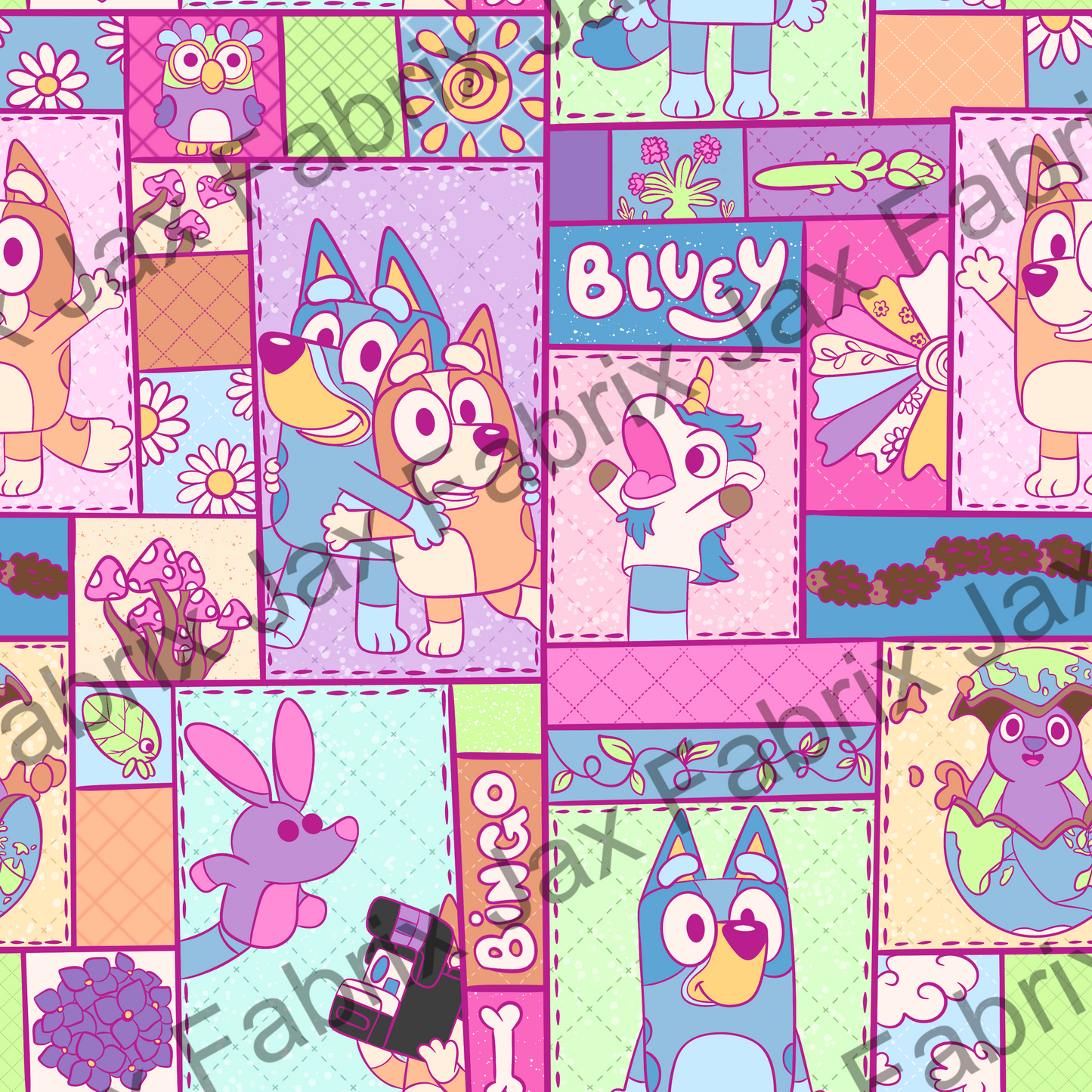 Quilted Pups Vibrant PC440