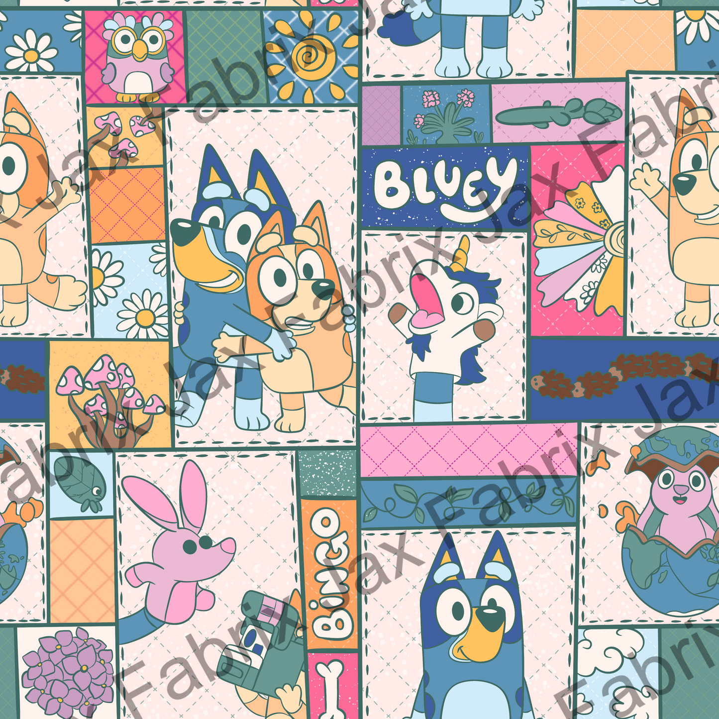 Quilted Pups Vintage PC441