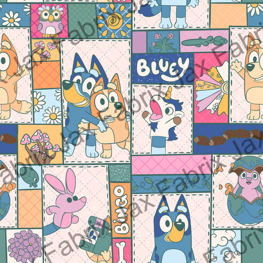 Quilted Pups Vintage PC441