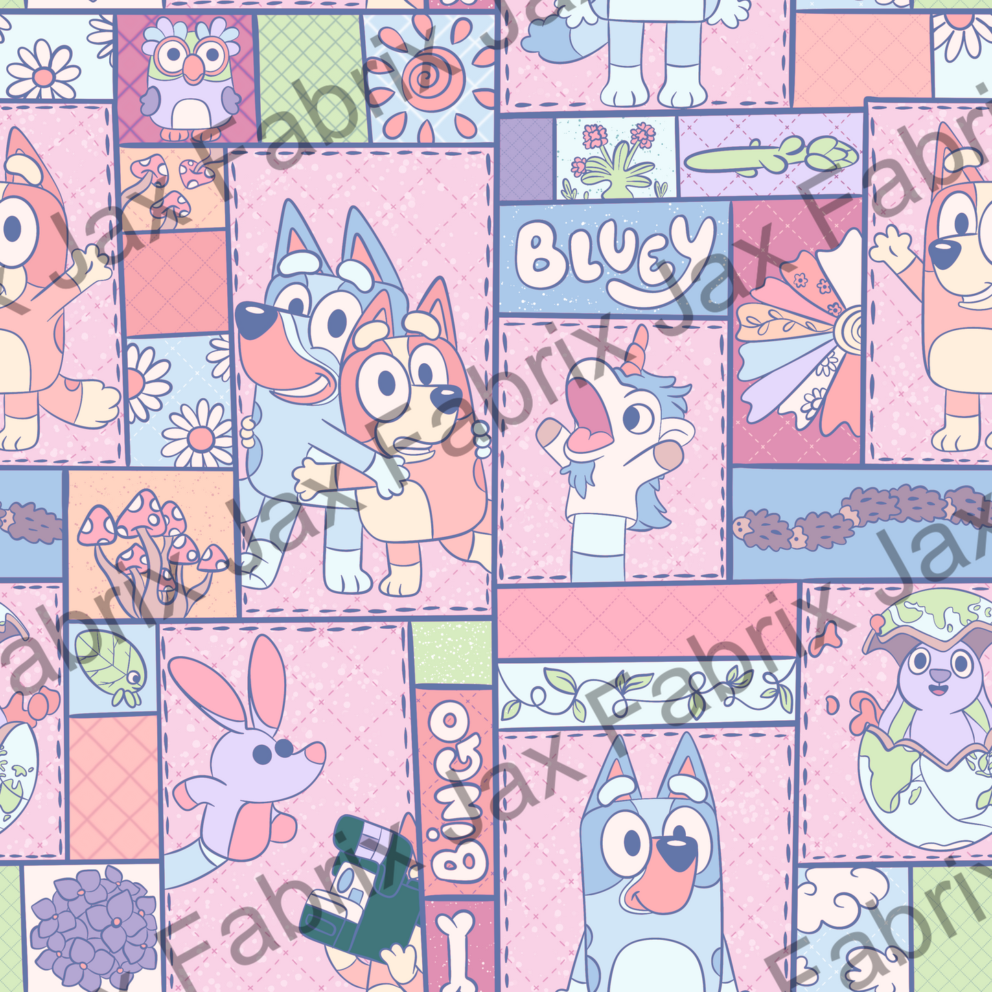 Quilted Pups Pastel PC474