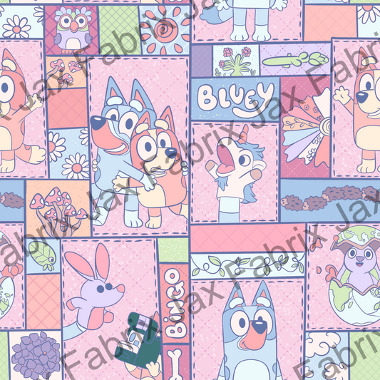 Quilted Pups Pastel PC474