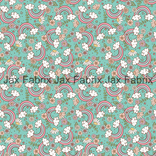 Rainbow Floral Blue PC50