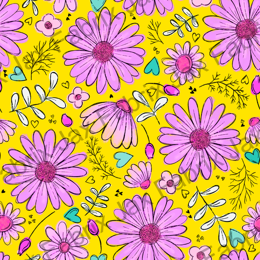 Sketchy Yellow Daisy  RAE271