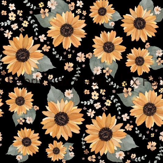 Sunflowers Black AMD45