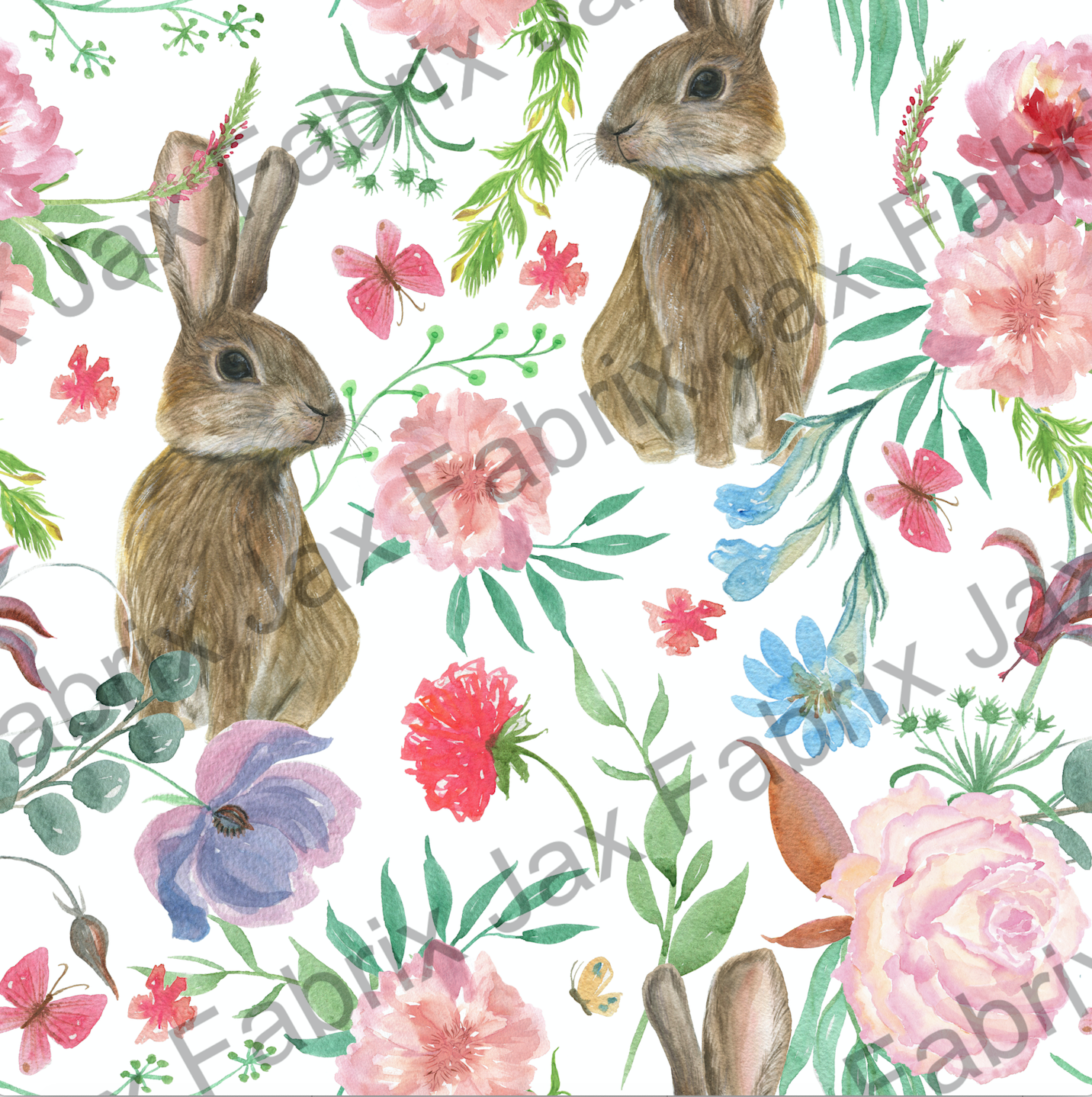 Floral Bunnies INH219