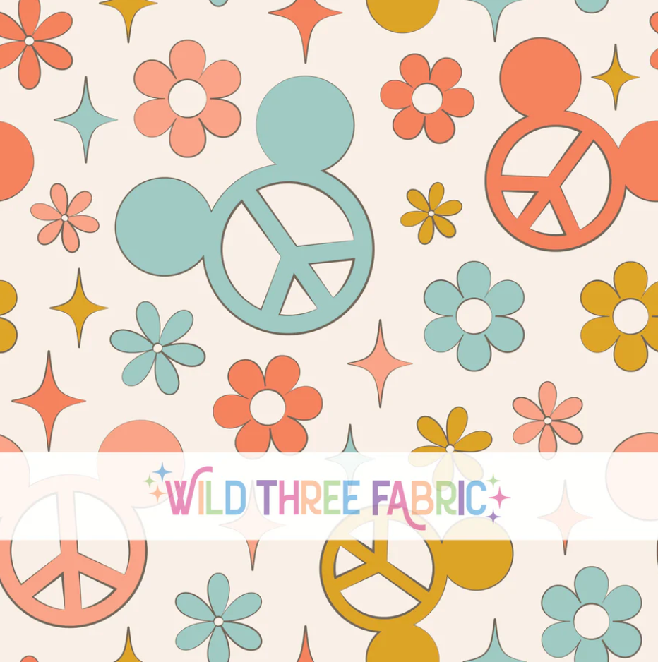 Mouse Peace Floral WTFC7