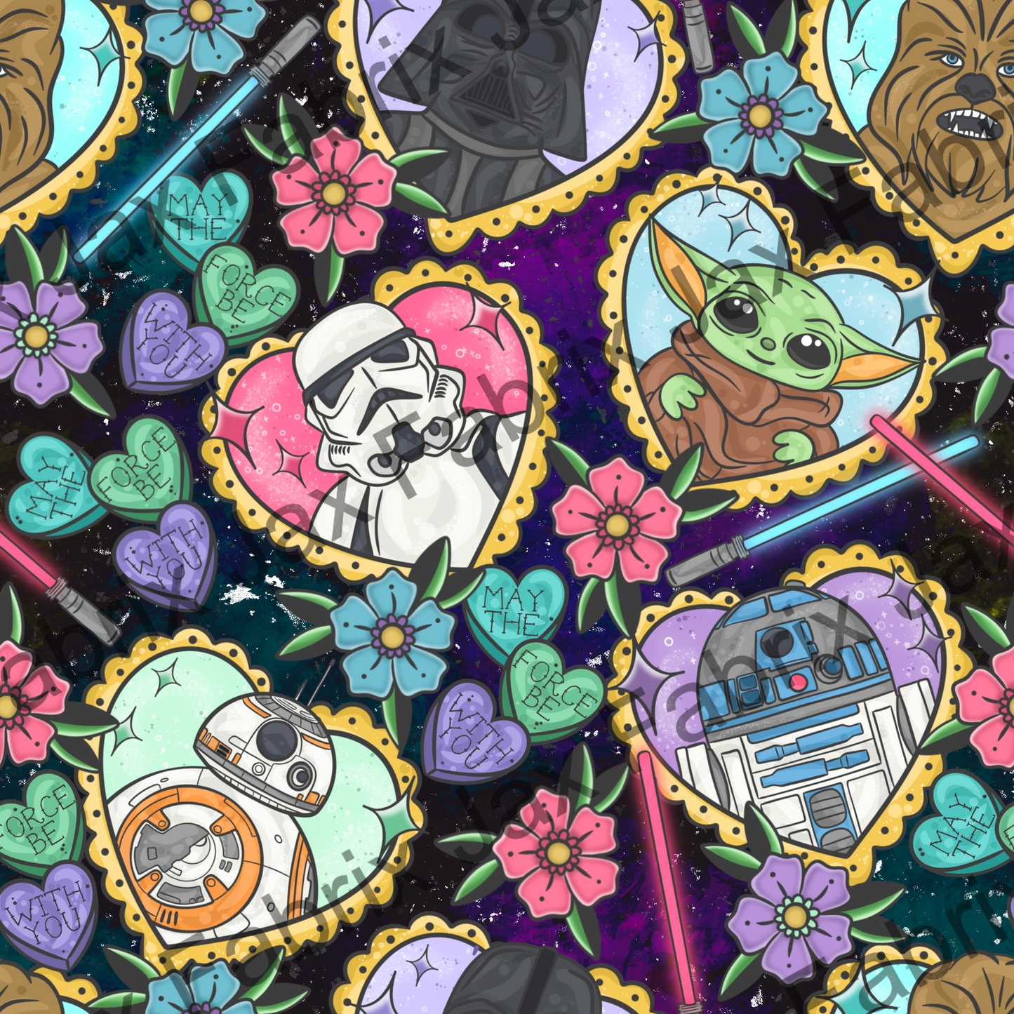 Tattoo Space Wars Galaxy PC318