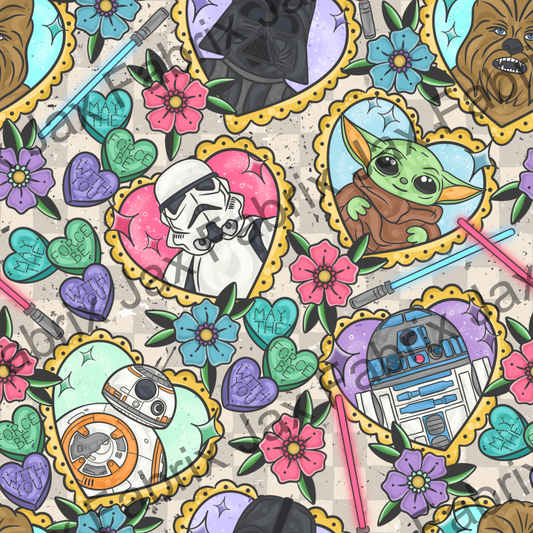 Tattoo Space Wars White Check PC316