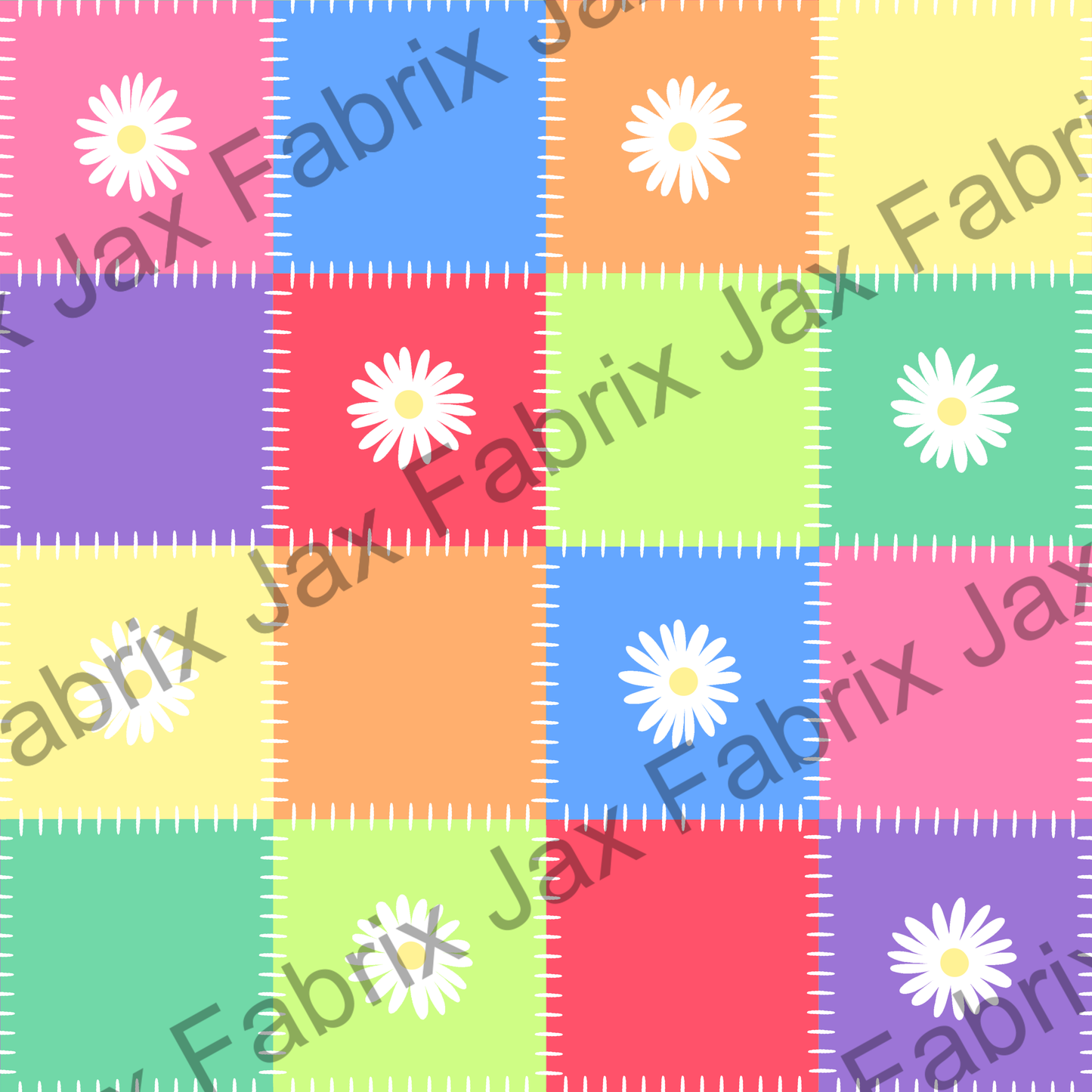 Summer Daisy Patchwork RAE349