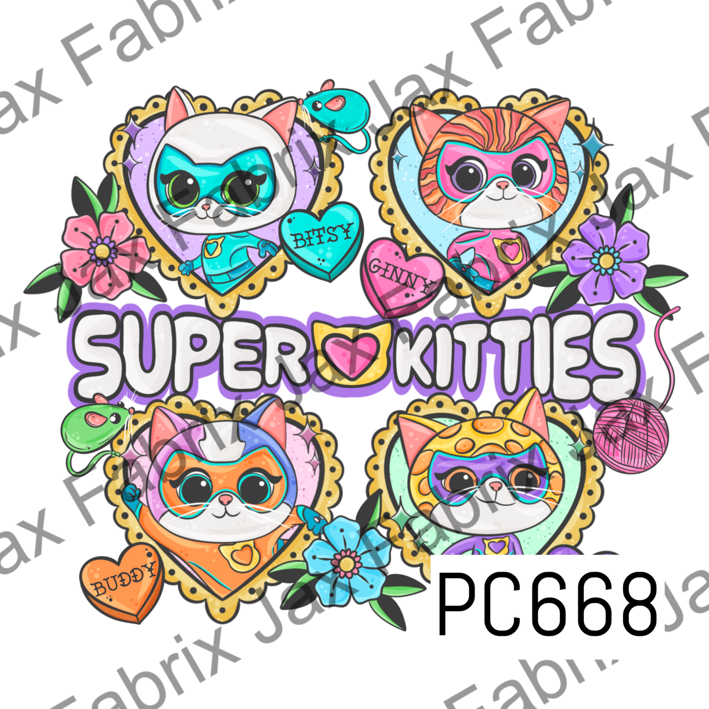 Powerful Kitties PNG PC668