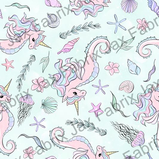 Unicorn And Seahorse  RAE242