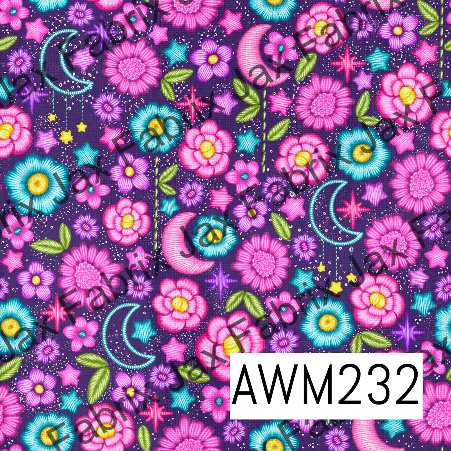 Purple Embroidery AWM232