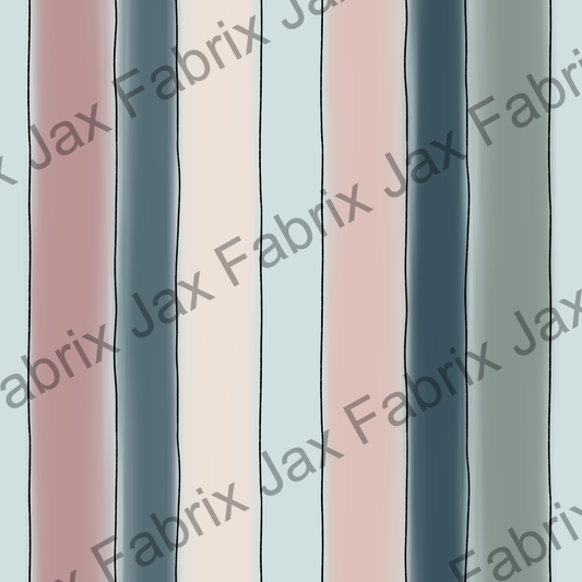 Whale Floral Stripes RAE239