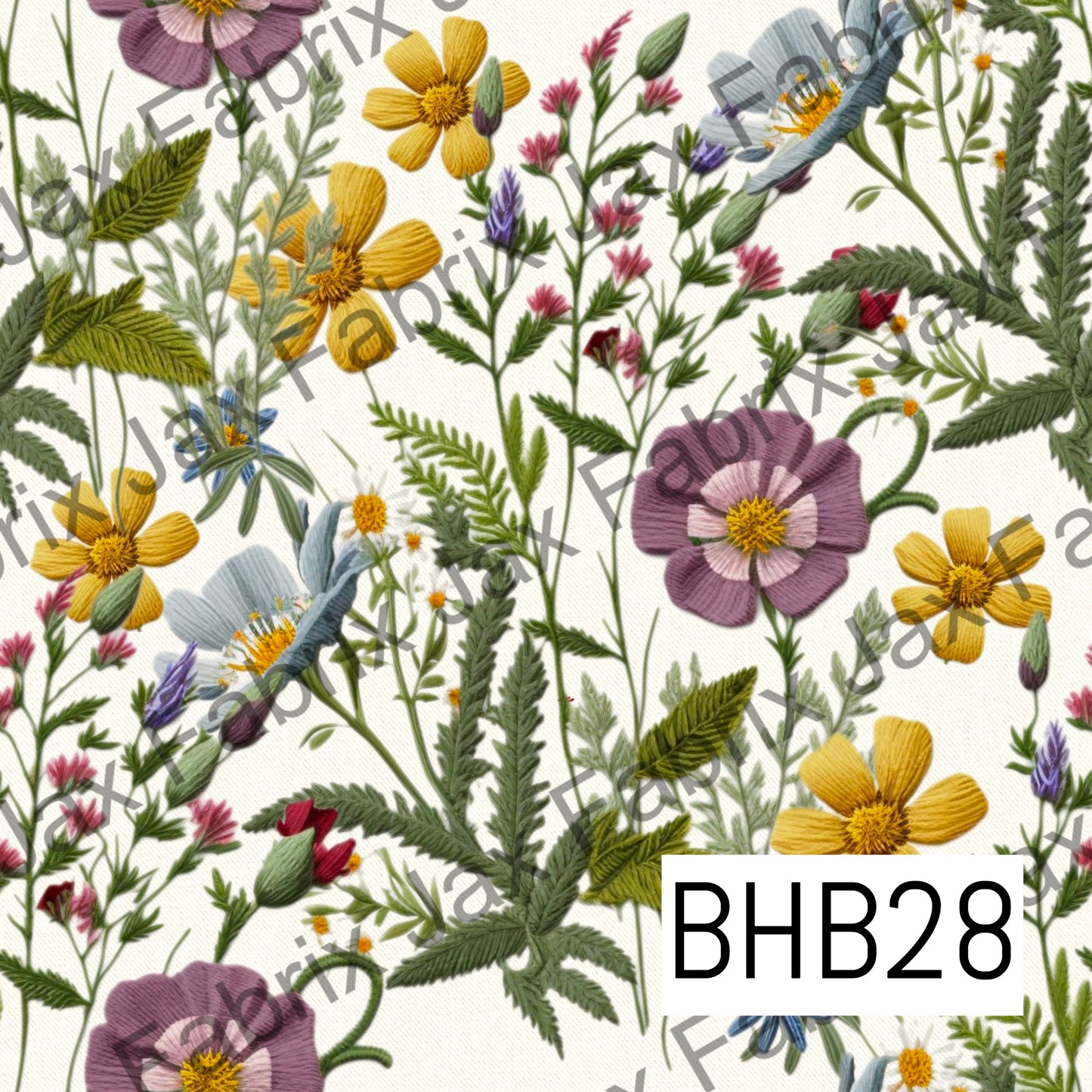 Wildflower Embroidery BHB28