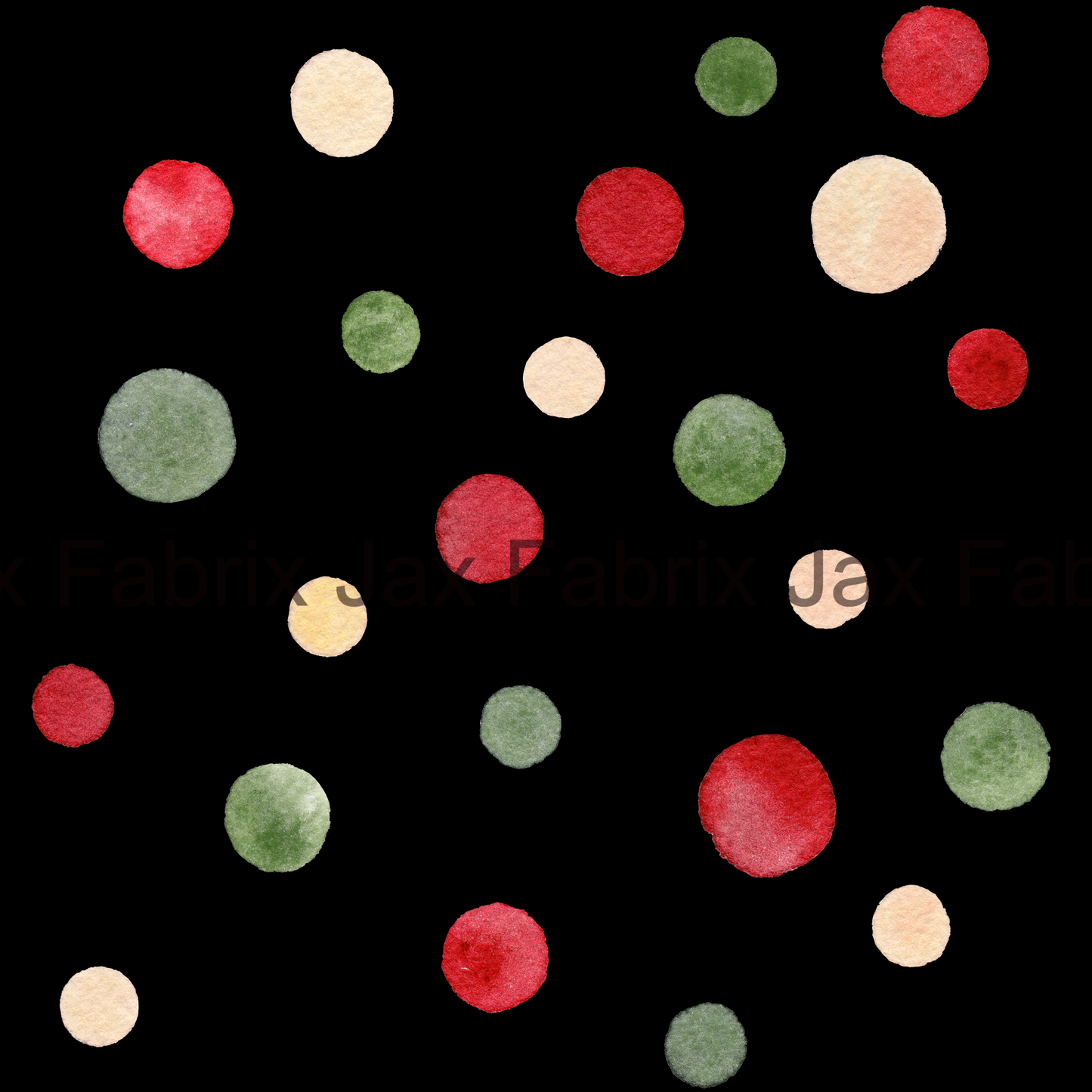 Deck The Halls Holiday Dots On Black AMD1