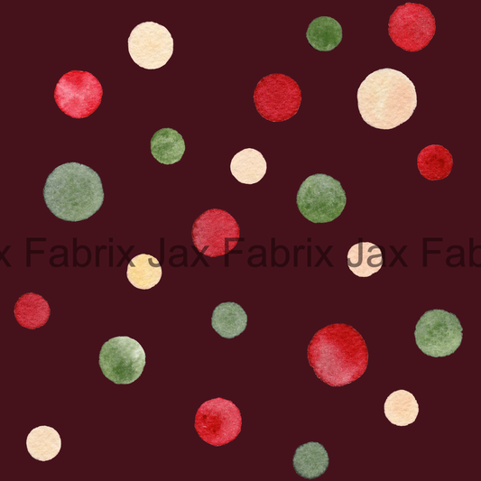 Deck The Halls Holiday Dots On Mulberry AMD4