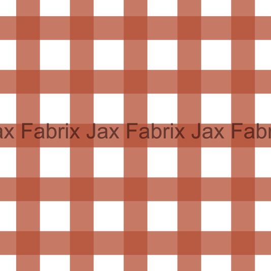 Pumpkin Spice Orange Gingham AMD232