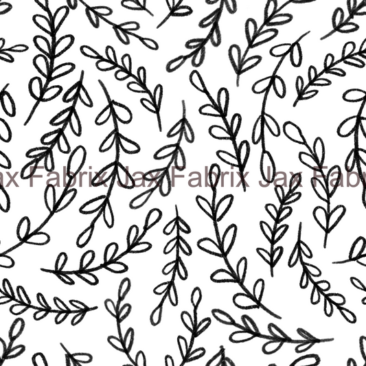 Sweetheart Scribble Leaves AMD166