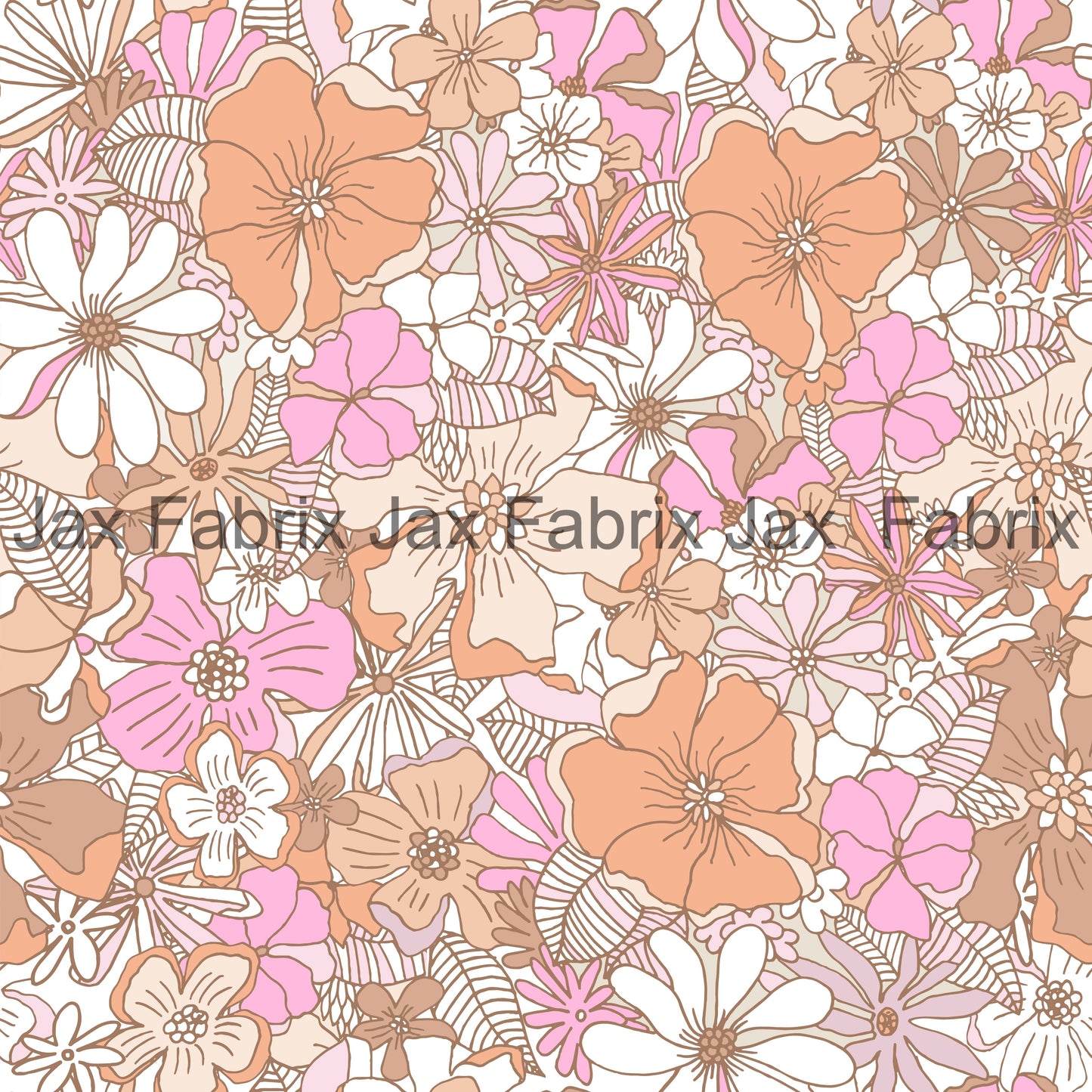 Pink and Peach Floral INH23