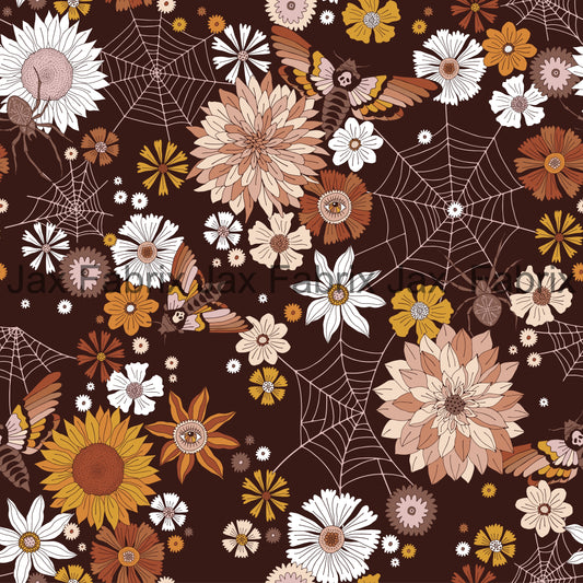 Spooky Brown Floral INH26