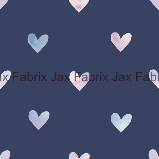 Mermaid Navy Hearts AMD196